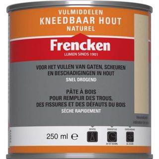 Frencken - Kneedbaar hout donker eiken, 250ml.