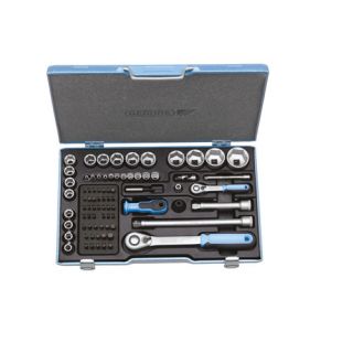 Gedore - 1/2"+1/4" Dopsleutelset 81-dlg.