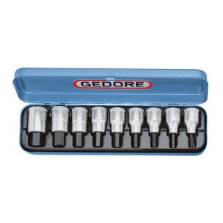 Gedore - 1/2" Doppenset Inbus 9-dlg. Inch