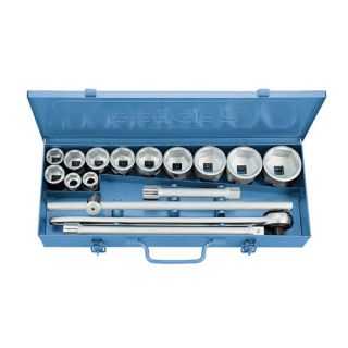 Gedore - 3/4", Doppenset 16-dlg. 6-kant 22-60mm