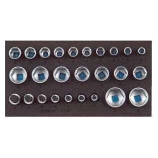 Gedore - 1/2" Doppenset 6-kant, 26-delig