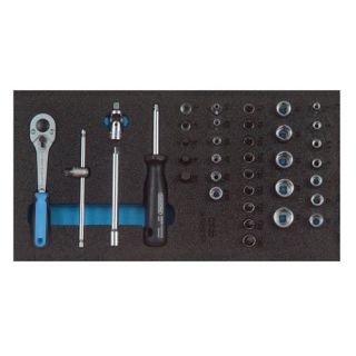 Gedore - 1/4" Dopsleutelset, 37-delig