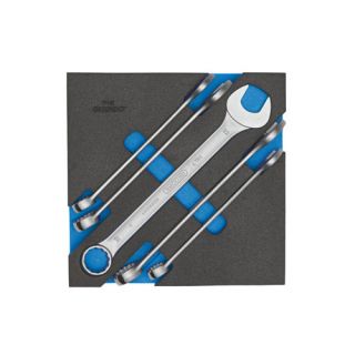 Gedore - Steek/ringsleutelset, 5-delig.