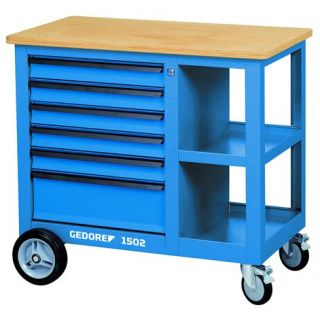 Gedore - Verrijdbare werkbank en bankschroef