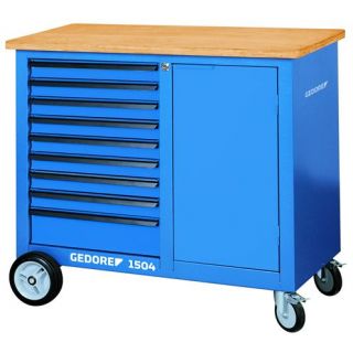 Gedore - Verrijdbare werkbank met 9 laden