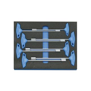 Gedore - Soksleutelset met T-greep, 8-dlg