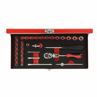 Gedore Red - 1/4" Doppenset 6-kant/inbus/Torx, 32-dlg.