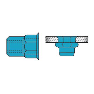 Gesipa - Blindklinkmoer met kleine kop M8x11x17,0mm