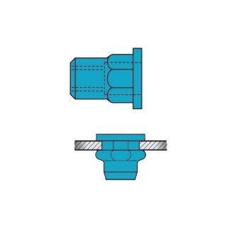 Gesipa - Blindklinkmoer RVS M4 - 6x11,0mm