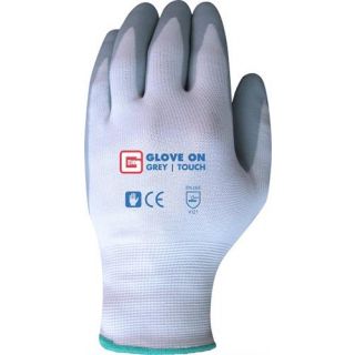 Glove on - Grey touch handschoen nitrile - Maat L