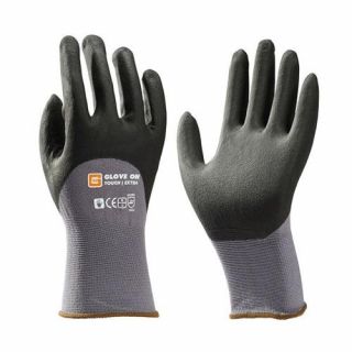 Glove on - Touch-extra handschoen Grijs - Maat L