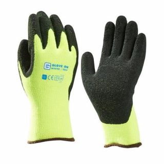 Glove on - Wintergrip handschoen Groen - Maat L (120-paar)