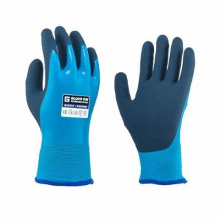 Glove on - Winter barrier handschoen Blauw - Maat L