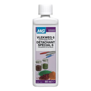 HG - Vlekweg 6 voor hardnekkige vlekken, 50ml.
