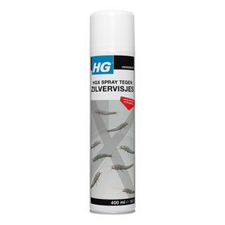 HG - Spray tegen zilvervisjes, Spuitbus 400ml.