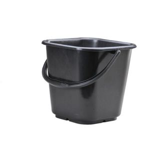 Hünersdorff - Emmer 14 liter vierkant zwart