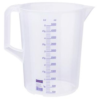 Hünersdorff - Maatbeker met maatverdeling PP 5.0 liter