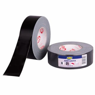 HPX - Gaffer 6000 tape - zwart, 100mm x 50m
