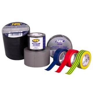 HPX - PVC Isolatietape - grijs, 19mm x 10m