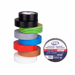 HPX - PVC Isolatietape VDE - grijs, 19mm x 20m