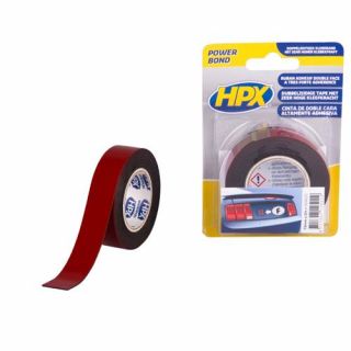 HPX - HSA Dubbelzijdige tape - zwart, 19mm x 2m