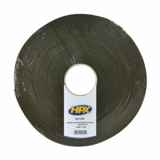 HPX - Dubbelzijdige foamtape - antraciet, 12mm x 25m.