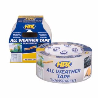 HPX - All weather tape - transparant, 48mm x 25m
