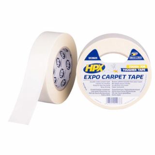 HPX - Dubbelzijdige tapijttape - wit, 38mm x 25m