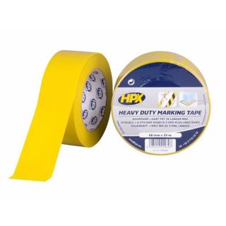 HPX - Markeertape - geel, 50mm x 33m.