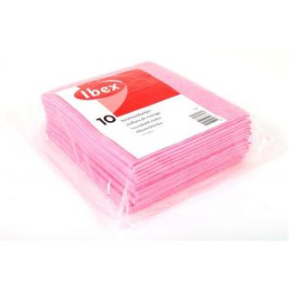 Ibex - Huishouddoekje rose 38x40cm 10-st.