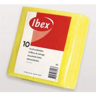 Ibex - Huishouddoekje geel 38x40cm 10-st.