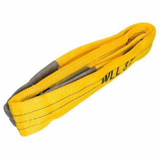 Konvox - Hijsband met lussen geel 3 ton 2m