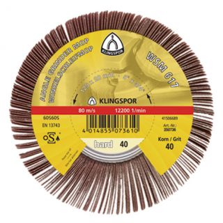 Klingspor - Lamellenschuurwiel linnen 115x20mm, K-40