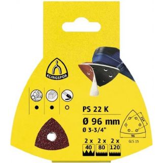 Klingspor - ZB Schuurpapier + klitteband (5-st) 96mm, K-120
