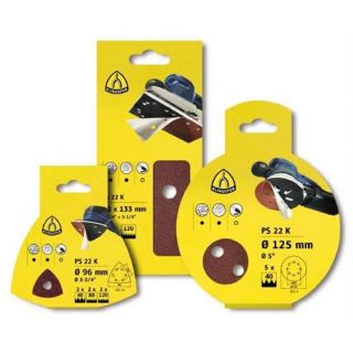 Klingspor - Schuurvel + klitteband (6-st) 150mm, K-40/80/120