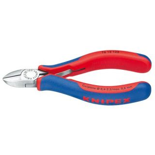Knipex - Electronica zijkniptang met facet met veer 125mm