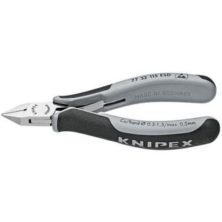 Knipex - ESD Electronica zijkniptang spits + facet 115mm