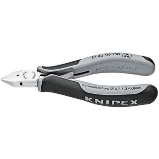 Knipex - ESD Electronica zijkniptang spits zond. facet 115mm