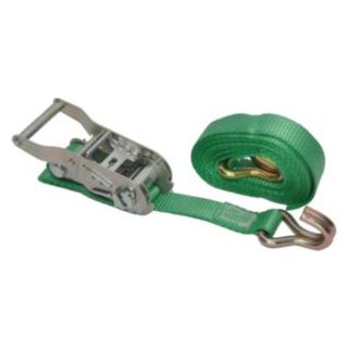 Loadlok - Spanband met ratel en haak 25mm x 7,0 mtr, rood