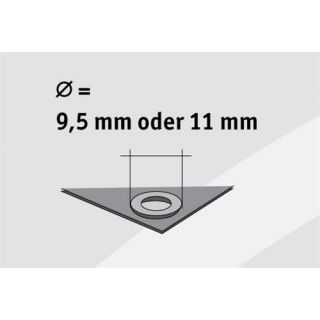 Löwe - Ringetjes 9,5mm messing, boven/onder (500 paar)