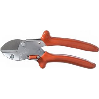 Löwe - Snoeischaar met aambeeld, gebogen, PVC handgreep