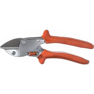 Löwe - Snoeischaar met aambeeld, gebogen, PVC handgreep