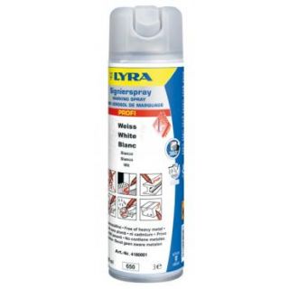 Lyra - Markeerspray PROFI 500 ml - wit