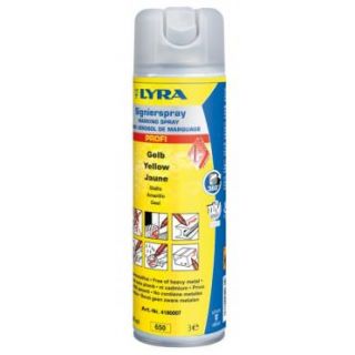 Lyra - Markeerspray PROFI 500 ml - geel
