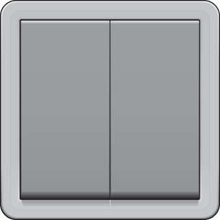 Niko - Serieschakelaar grijs IP 55