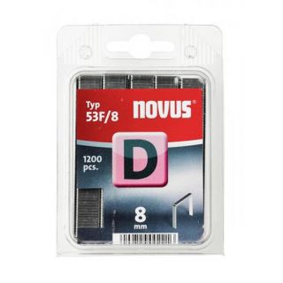 Novus - Vlakdraad nieten D 53F/8mm, 1200 st.