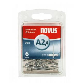 Novus - Blindklinknagel A2,4 X 6mm, aluminium SB, 30 st.