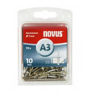 Novus - Blindklinknagel A3 X 10mm, aluminium SB, 70 st.