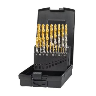 Phantom - Set Spiraalboren DIN 338 TiN-tip‚ 1-10x0‚5mm