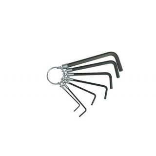 Padre - Korte inbussleutelset aan ring, 8-delig